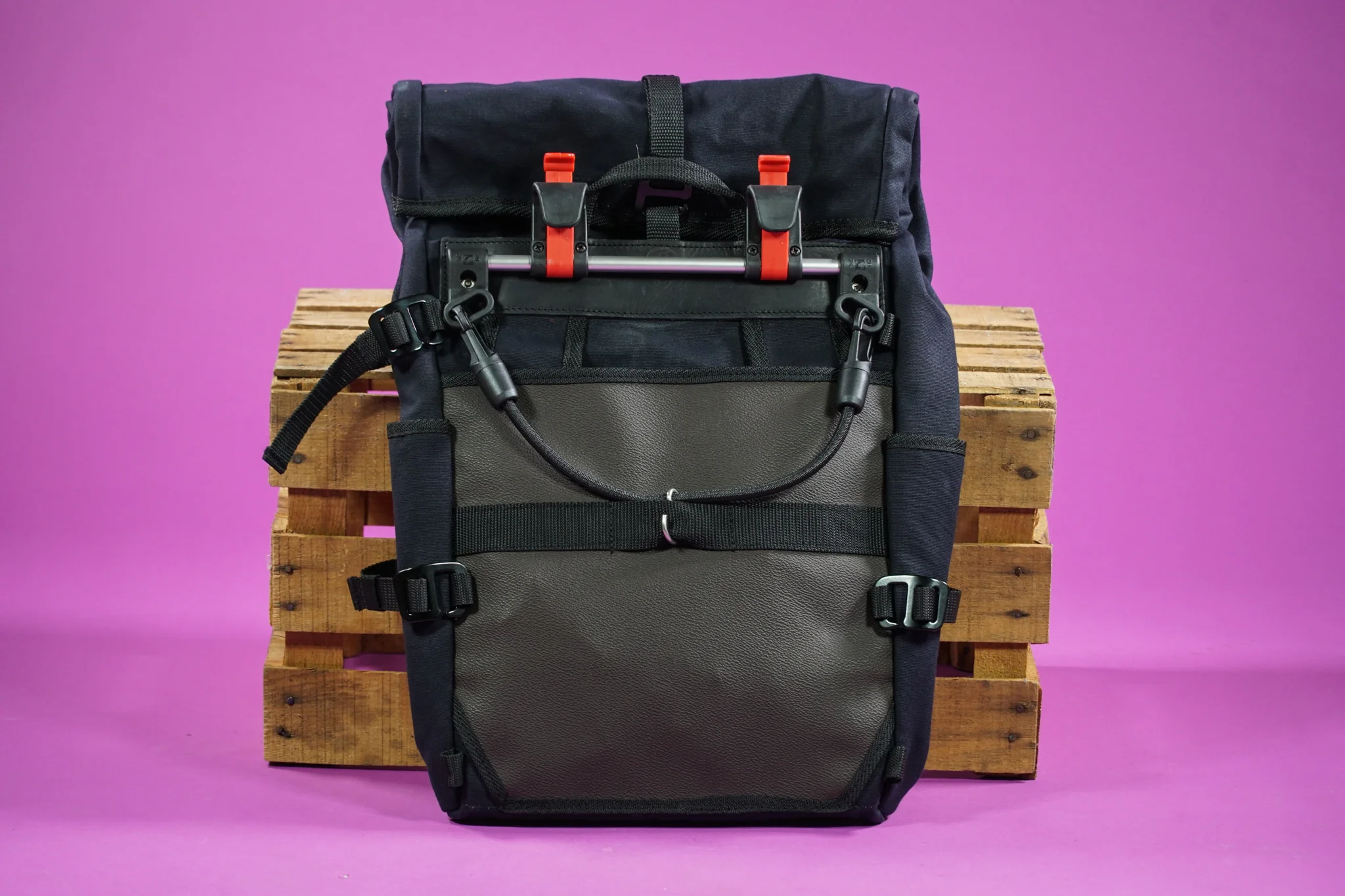 Berthoud Roll Top Backpack Panniers - Image 3