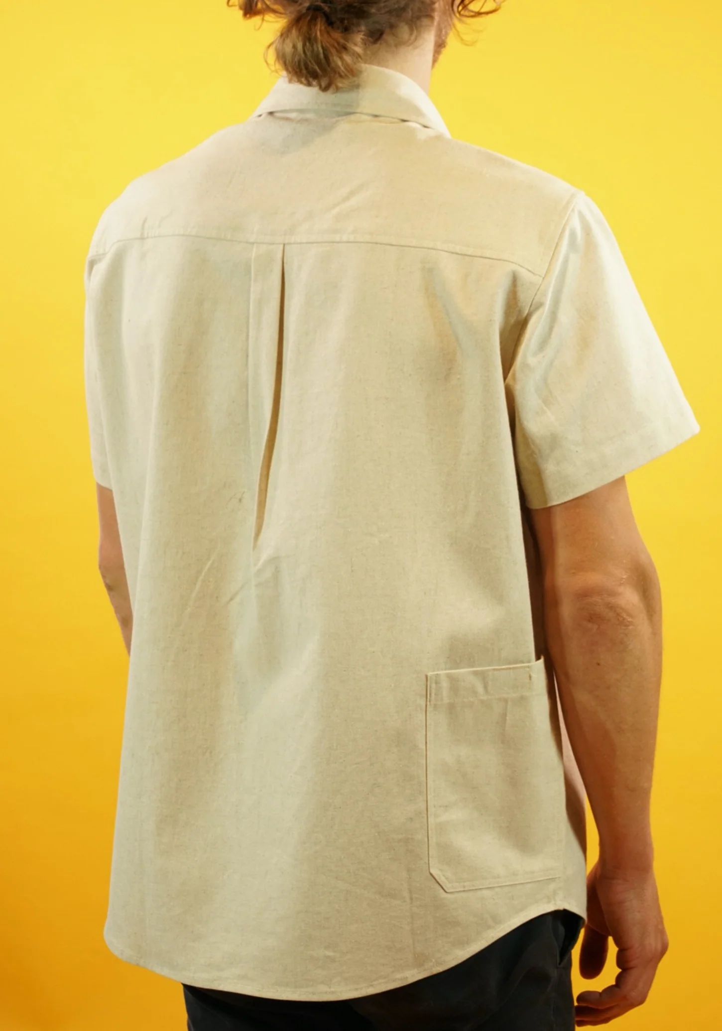 Organic Cotton/ Linen Pollito Short Sleeve Shirt - Image 6
